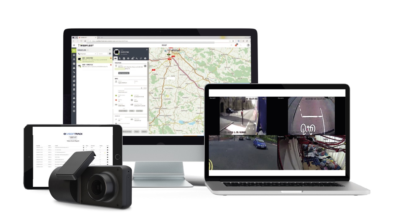 VisionTrack and Webfleet integrated vehicle camera solution
